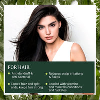 INDUS VALLEY Neem Leaf Powder | Organic Azadirachta indica With Herbal Henna Powder - 100% Organic, Natural and Pure For Hair and Skin Care (100g + 100g=200g)