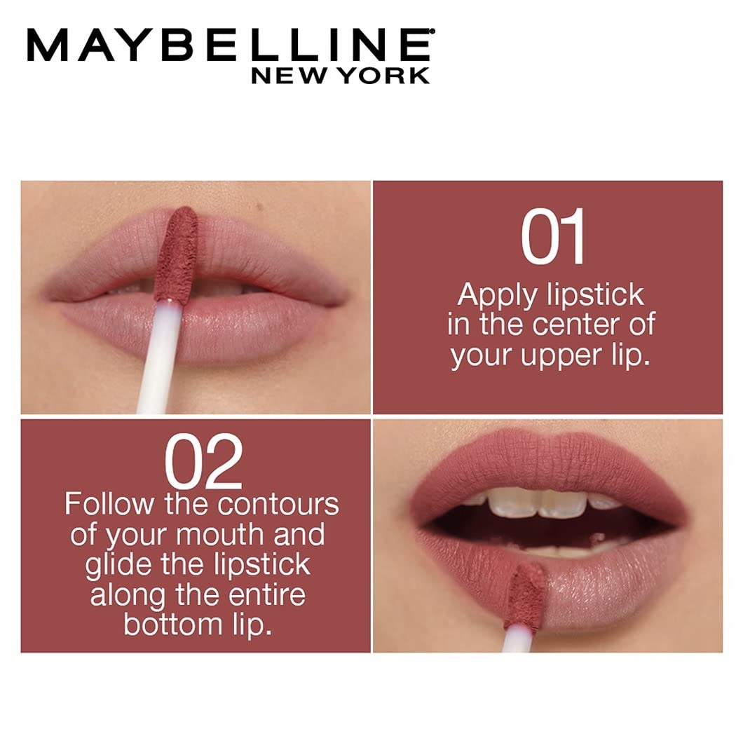 Maybelline New York Sensational Liquid Matte Lipstick 11, Made Easy + FREE Red Serenade Lipstick