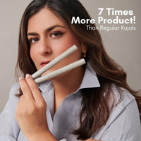 SIMPLYNAM Ultimate Kajal – Metallic Bronze | 1 Stroke Intense Color Payoff | Water Resistant | Long-Lasting & Smudge-Proof | Safe for Sensitive Eyes | 7X More Product | In-Built Sharpener & Smudger