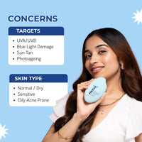 Moody Hydro Burst Water Sunscreen With Hyaluronic & SPF 50 PA ++++ UVA/B Protection | Brightening Sunscreen With No White Cast, Lightweight & Non Greasy | For Oily & Combination Skin | 50ml