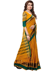 SAREE MALL Women's  Cotton Silk Saree with blouse piece (8AURA8001-parent)