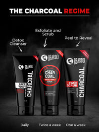 Beardo Activated Charcoal Face Wash for men, 50ml | For Deep Pore Cleaning and Removes Dirt | face wash for acne and pimples | face wash for oily skin