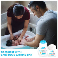 Baby Dove Rich Moisture Baby Lotion 200 ml, No Tears Baby Shampoo 200ml and Hair to Toe Baby Wash 200 ml, Hypoallergenic, No Sulphates, No Parabens