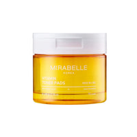 Mirabelle Korea Vitamin Toner Pads | Hydrating & Brightening | Korean Skincare for Glowing Skin | Niacinamide & Vitamin to Reduces Dark Spots | Removes Makeup Residue | 70 Pads