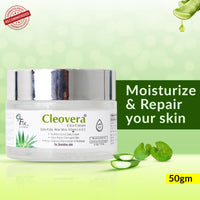 Fixderma Cleovera Cica Cream for Face with Gotu Kola, Aloevera, Vitamin A & E | Damage Skin Repair Face Cream | Suitable for Sensitive, Dry & Damaged Skin - 50g