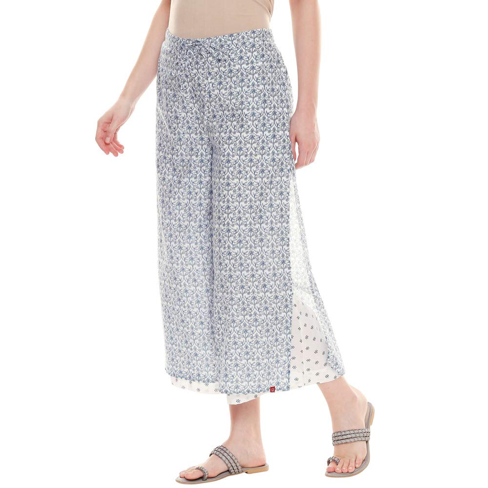 BIBA Womens Printed Palazzos