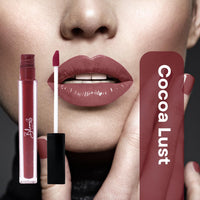 Bloom Beauty Liquid Lipstick, Velvet Matte Finish, Lightweight & Hydrating | Long-Lasting Wear, (Cocoa Lust)