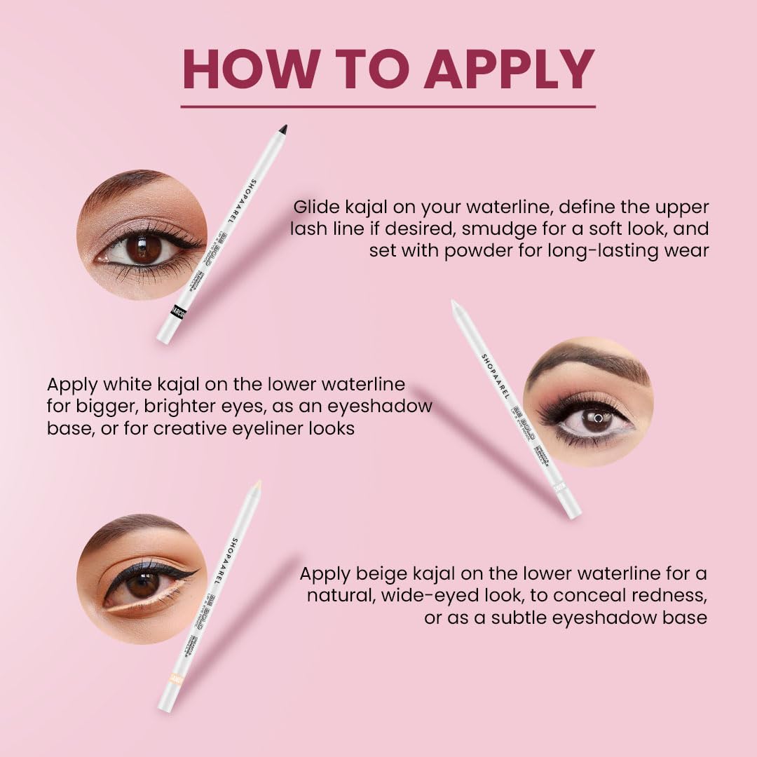 SHOPAAREL BE BOLD Lip & Eye Pencil, 2-in-1 Lip & Eye Liner, Creamy & Blendable, Lip Liner, Built-In Sharpener, Matte Finish, Eye Liner, Intense Pigment, Smudge-Proof, Long Lasting-0.4 Gm, Coral