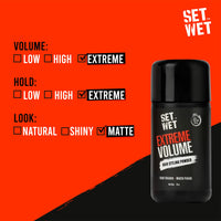 Set Wet Extreme Volume Hairstyling Powder 10g |12 Hour Strong Hold & Matte Finish |Hair Volumizing Powder Wax