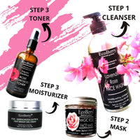 EcoBerry Rose Sandalwood Saffron Light Weight Gel Cream | Calming & Soothing Skin, Provides Hydration, Organic, Natural, Non Comedogenic, Paraben Free, Chemical Free, Cruelty Free, Mineral Oil Free, Preservative Free, Vegan