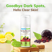Mamaearth Bye Bye Blemishes* Face Cream, For Pigmentation & Blemish Removal, With Mulberry Extract & Vitamin C - 30ml