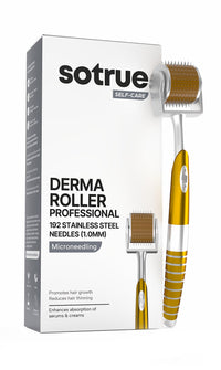 Sotrue Professional Derma Roller For Hair Growth 1 mm with 192 Stainless Steel Needles | Repairs Damaged Hair, Activates Hair Follicles | For Hair Fall & Hair Thickening | Reduces Acne Scars | Safe & Effective To Use