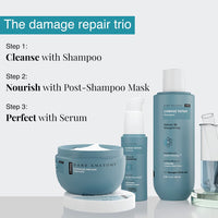 Bare Anatomy Damage Repair Shampoo + Hair Mask + Serum Kit | Repairs Damaged, Weak and Dry Hair | Contains Coconut Milk Protein | Sulphate & Paraben Free | Women & Men | 250ml + 250g + 50ml