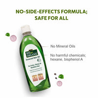 INDUS VALLEY Bio Organic Growout Hair Oil for Hair Growth 100% Organic and vegan that combats dandruff, flaky scalp, frizz and split ends -500ml