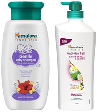Himalaya Anti Hair Fall Shampoo with Bringaraja, 1000 ml and Himalaya Baby Shampoo (400 ml)