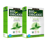 INDUS VALLEY Neem Powder | Azadirachta indica - 100% Organic & Chemical Free Hair Cleanser For Healthy Hair - (100g *2=200g)