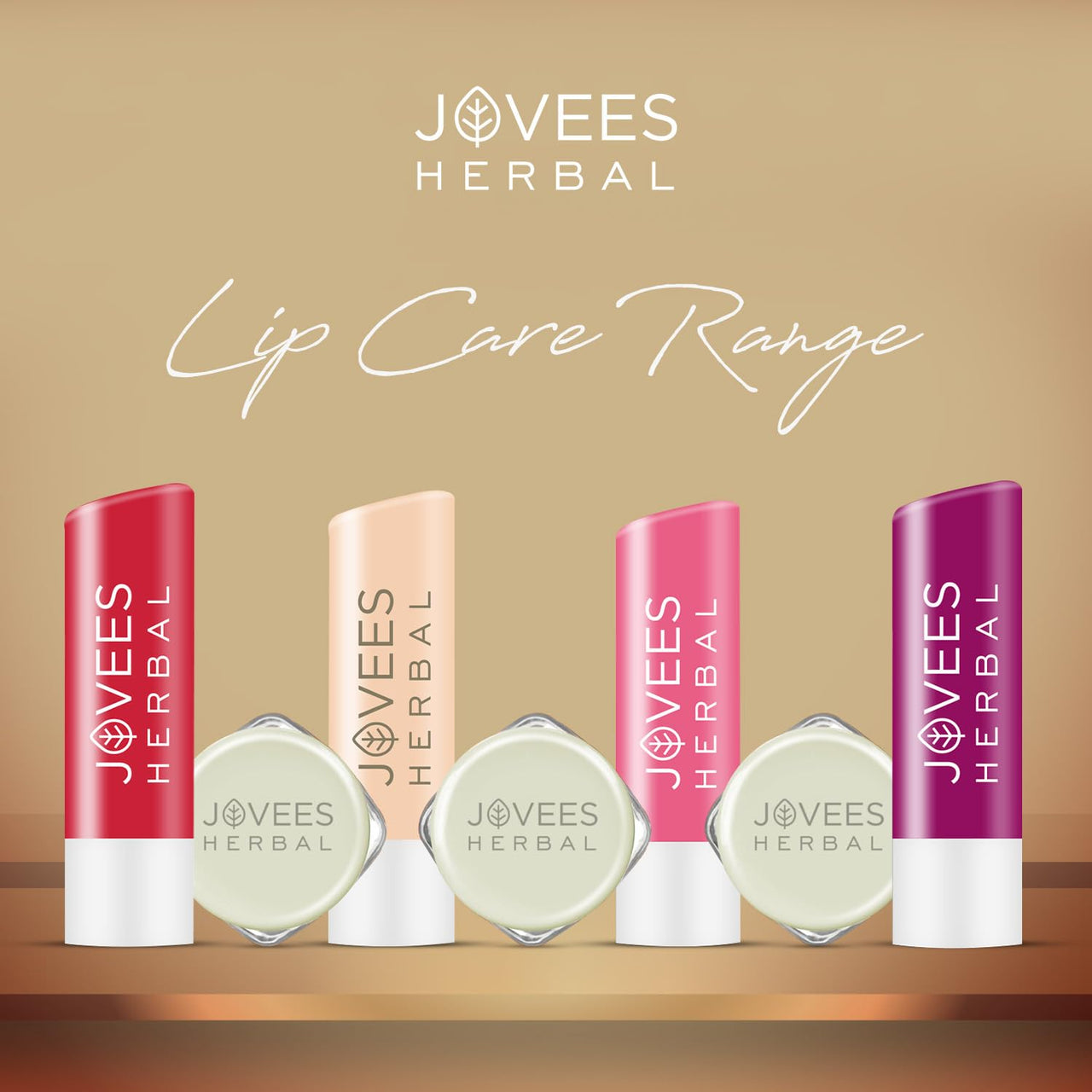 JOVEES Herbal Shea Butter Healing Lip Balm | 24 Hour Hydration | Heals Dry And Flaky Lips | Gives Soft And Supple Lips 8G, Off White