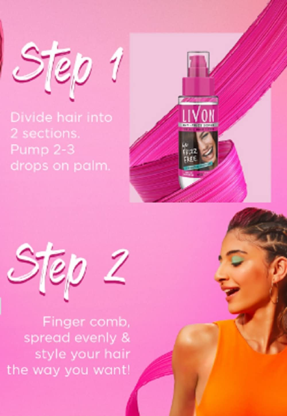 Livon Set of 3 Vitamin E Hair Serum 300 ml