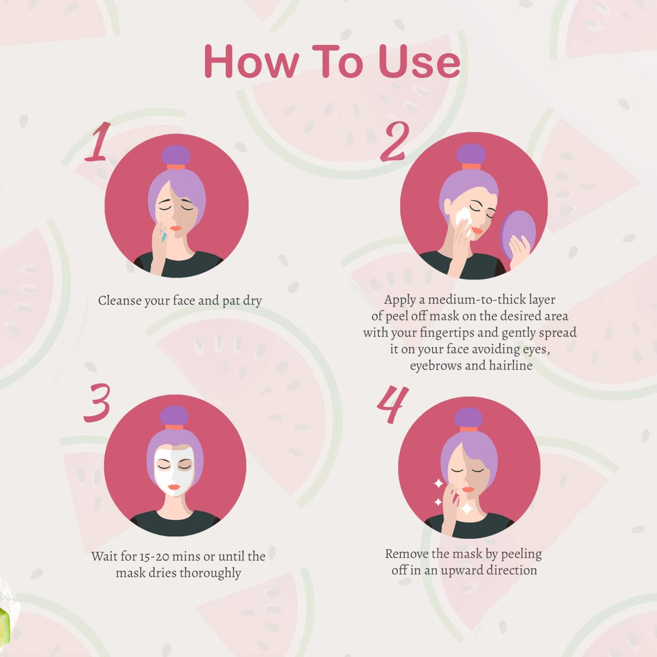 Glamveda Watermelon & Collagen Peel Firming & Anti Aging Off Mask For Women | Reduces Signs of ageing | Gives radiant glow | No Paraben, SLS | 100gm