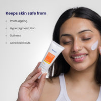 RE' EQUIL Oxybenzone and OMC Free Sunscreen For Oily, Sensitive & Acne Prone Skin | Prevents Acne Breakouts | No White Cast | SPF 50 PA+++ | 50g