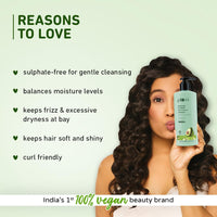 Plum Avocado & Argan Smoothing Regime | Shampoo, Conditioner, Hair Mask | For curly, wavy, frizzy hair| 100% vegan | Sulphate-Free and Paraben-Free