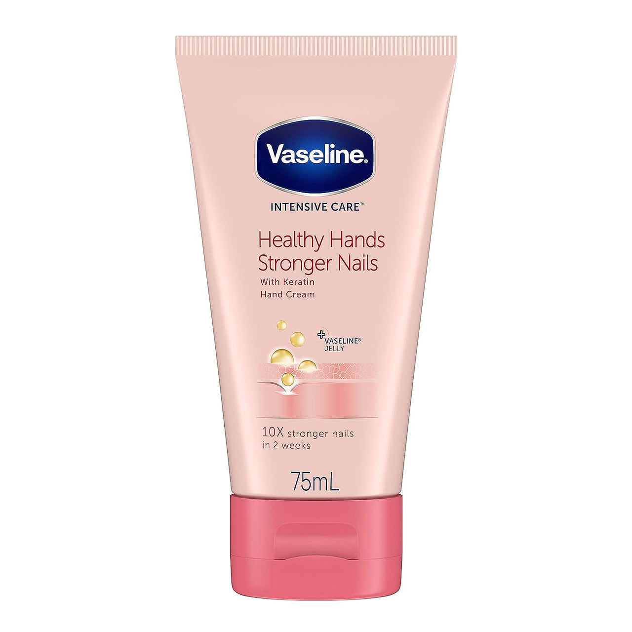 Vaseline Intensive Care Hand Cream for Healthy and Stronger Nails, 75ml