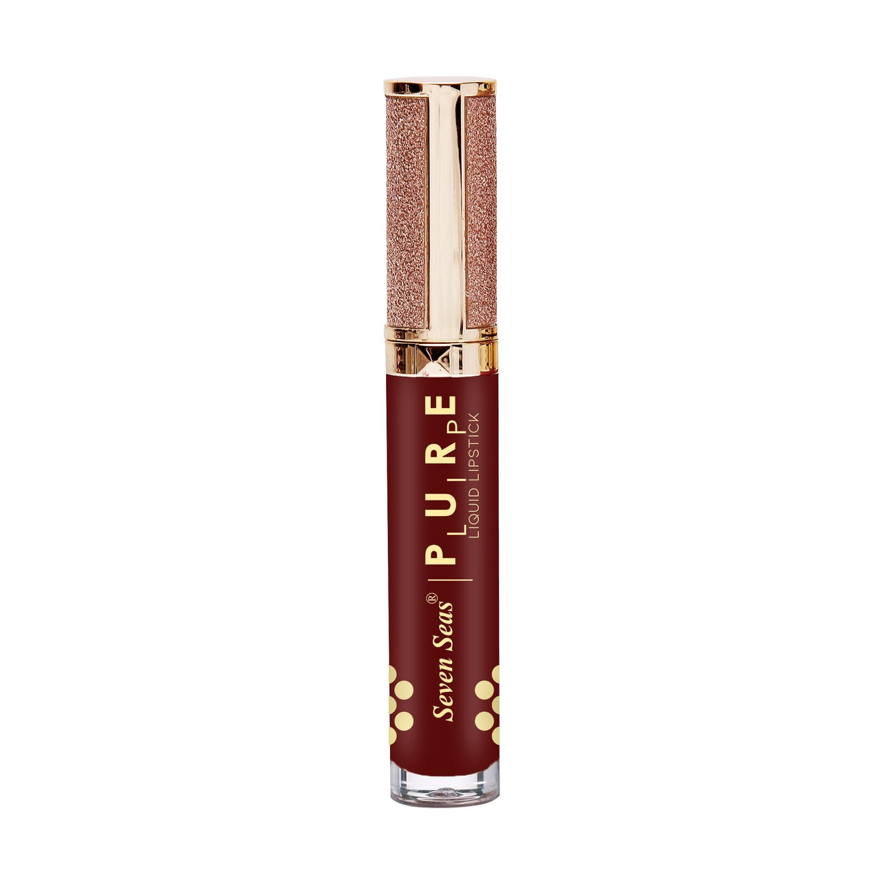 Seven Seas Pure Liquid Lipstick, Matte Finish, Purple (Chestnut Rose 2, 7ml)