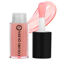 Colors Queen Lip Therapy Glossy Lip Gloss | Nourishing & Hydrating Formula| Lightweight, Highly Pigmented and One Swipe Application | Non Sticky Lip Gloss with Extra Large Applicator (01 - Strawberry, 4.8ml)