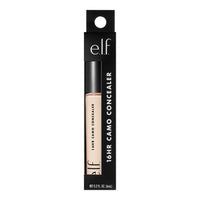 e.l.f. 16HR Camo Concealer, Full Coverage, Highly Pigmented Concealer Liquid With Matte Finish, Crease-Proof, Vegan & Cruelty-Free, Light Ivory, 0.203 Fl Oz