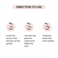 Swiss Beauty Micro Precision Eyebrow Pencil, Highly Pigmented, Long-Lasting and Lightweight Eyebrow Pencil | Shade - Deep Brown, 0.1g