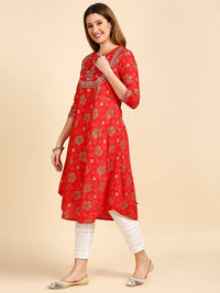 anubhutee Women's  Viscose Kurta