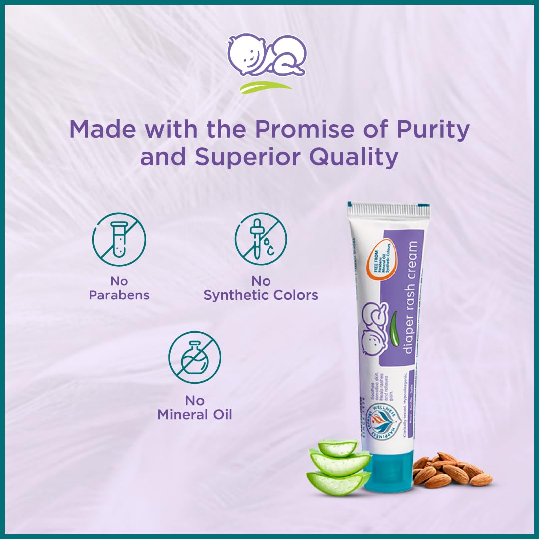 Himalaya Baby Diaper Rash Cream (100g) | Relieves Rashes, reduces Redness & Irritation | With Aloe Vera, Yashad Bhasma, Almond Oil