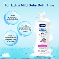 Chicco Baby Moments Mild Gel Body Wash - Relax, 200Ml | With Nettle & Willowherb | No Tears Formula With Natural Ingredients For Moisturized Skin|Phenoxyethanol, Parabens & Lauryl Sulphates Free