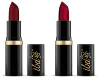 Iba Halal Care Pure Lips Moisturizing Lipstick Shade - A72, Maroon Burst, 4g and Halal Care Pure Lips Moisturizing Lipstick Shade - A65 Ruby Touch, 4g (Matte Finish)