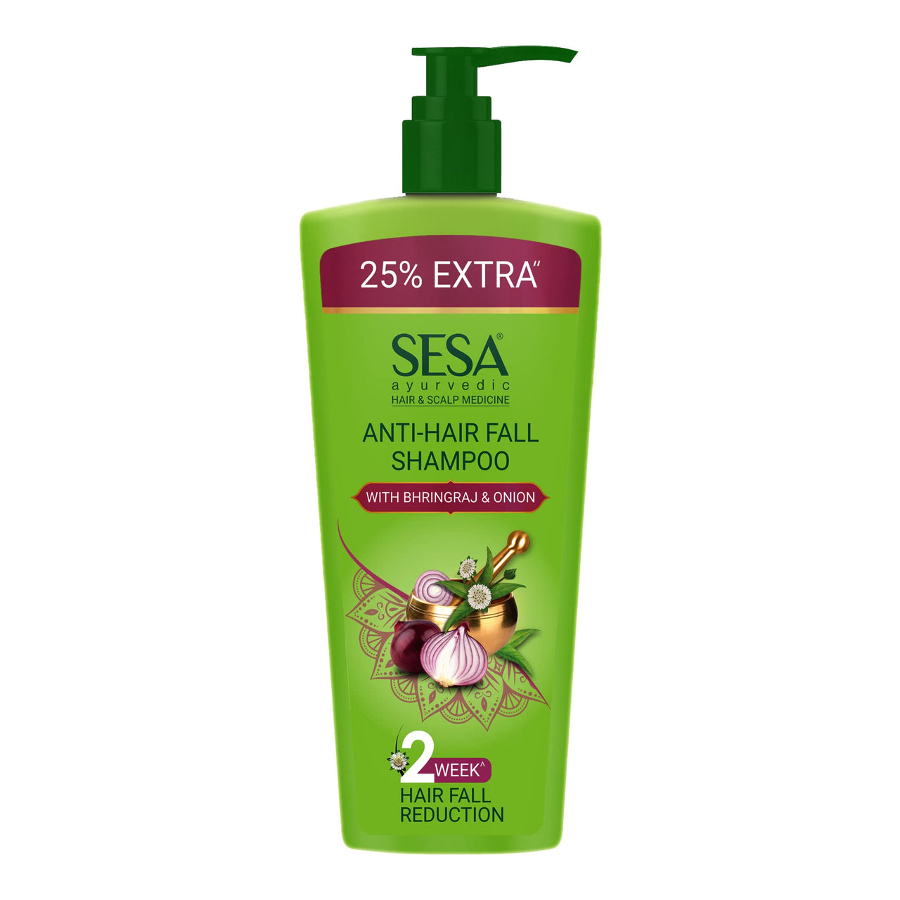 SESA Ayurvedic Anti Hairfall Shampoo For Dry And Frizzy Hair Reduces Hairfall Made With 6 Ayurvedic Herbs Paraben Free Shampoo - 500ml