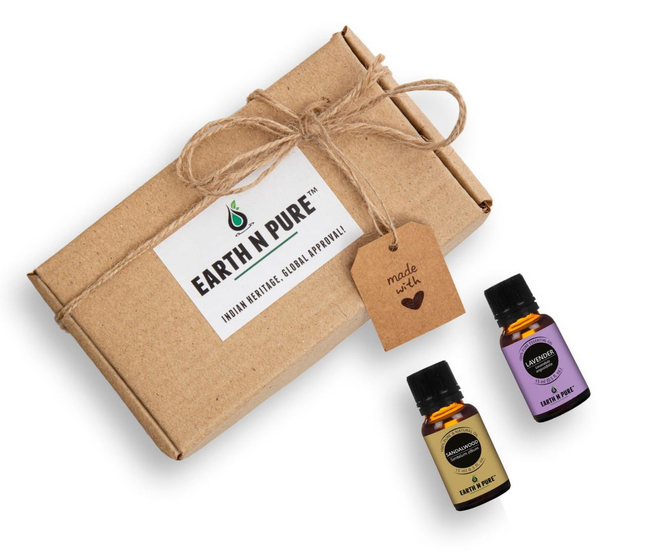 Earth N Pure Sandalwood Essential Oil and Lavender Essential Oil Pack of 2-15 ml