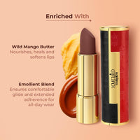 LoveChild Masaba Statement Matte Lipstick, Warm Regards (Maroon), Smooth Glide, Bold Matte Finish, Long-Lasting Lipsticks With Mango Butter Nourishing and Intense Color Payoff, Lightweight, 4g