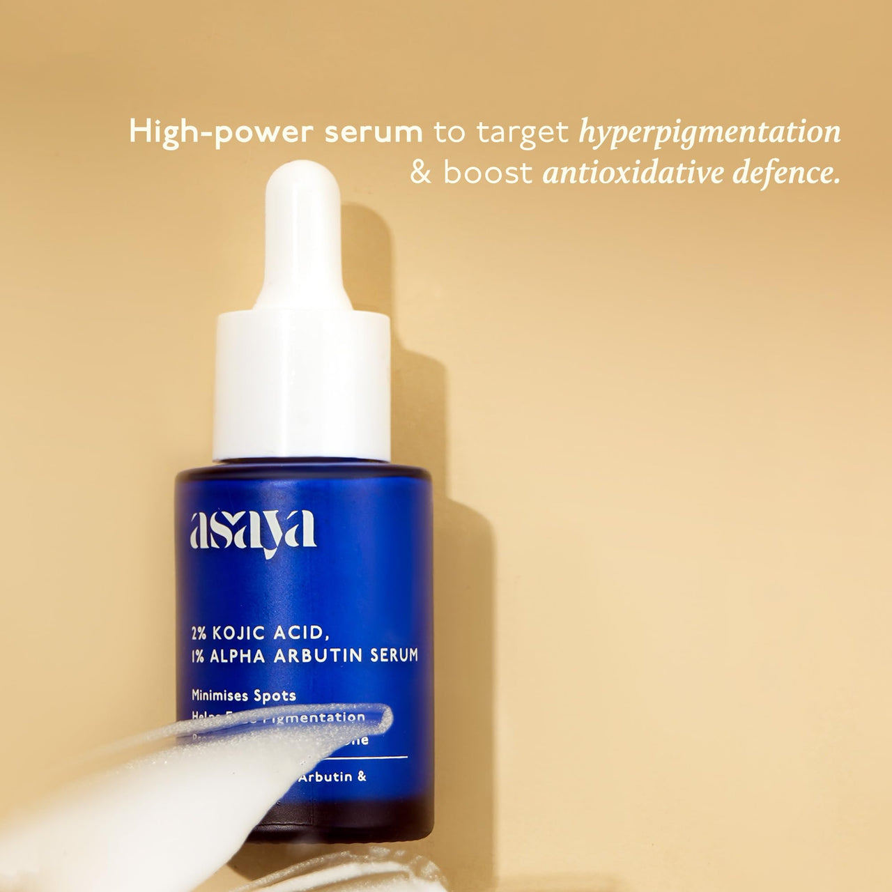 Asaya 2% Kojic Acid Serum | 1% Alpha Arbutin & Niacinamide for Hyperpigmentation | Reduces Dark Spots, Scars & Marks | Made with Dermatologists | Non-irritating | Uneven Skin Tone | Anti-pigmentation Face Serum For Men & Women | Oily, Dry & Sensitive Skin