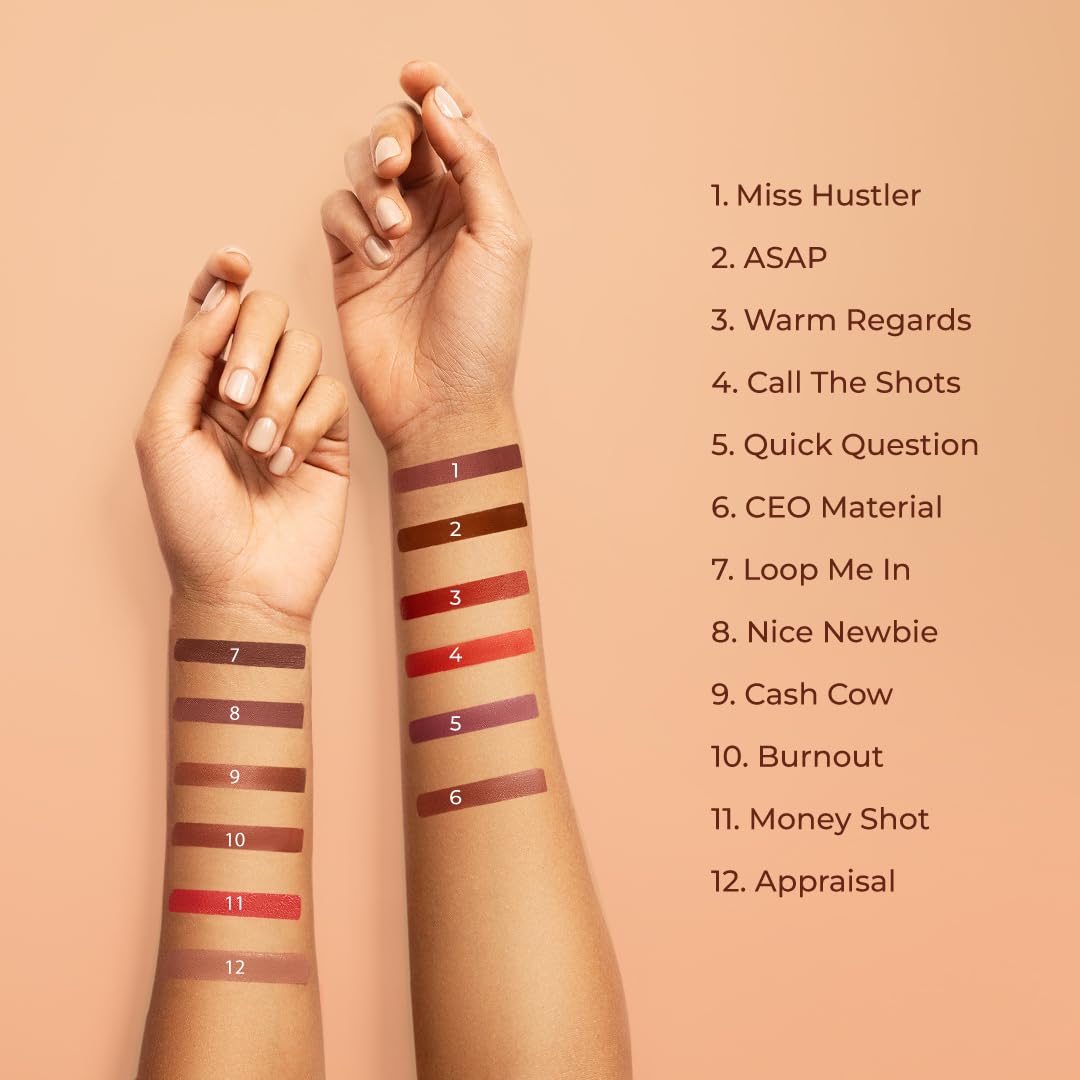 LoveChild Masaba Statement Matte Lipstick, Quick Question (Mauve), Smooth Glide, Bold Matte Finish, Long-Lasting Lipsticks With Mango Butter Nourishing and Intense Color Payoff, Lightweight, 4g