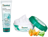 Himalaya Nourishing Skin Cream, 200ml and Himalaya Oil Clear Lemon Face Wash, 150ml