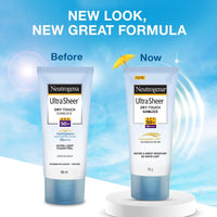 Neutrogena Ultrasheer Sunscreen For All Skin Types Spf 50+, 80G (Pack Of 2)