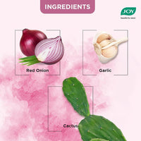 Joy Red Onion Shampoo for Hair Fall Control (340ml x 2) | 4 in 1 Conditioning Shampoo that Strengthens Hair, Reduces Hair Fall & Repairs Damaged Hair | Sulphate & Paraben Free Value Combo Pack