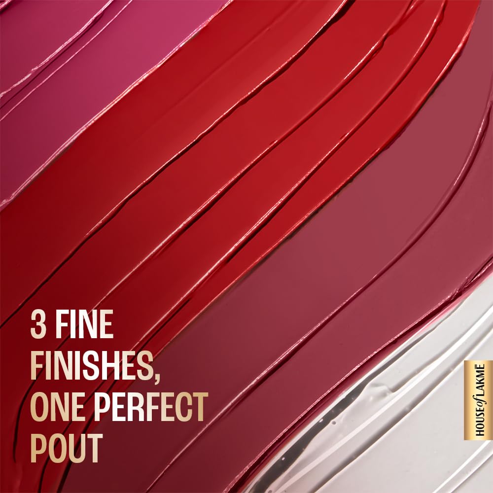 Lakmé Ultimate Glam 4 In 1 Matte Lip Stack, Party Chic 4Ml