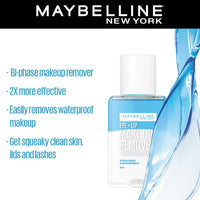 Maybelline New York Eye + Lip Makeup Remover, Bi-phase, Efficiently removes waterproof makeup, 40ml