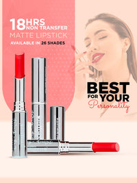 Shryoan Long Lasting Velvete Matte Lipstick with Highlighter Palette Makeup Combo For Girls & Women