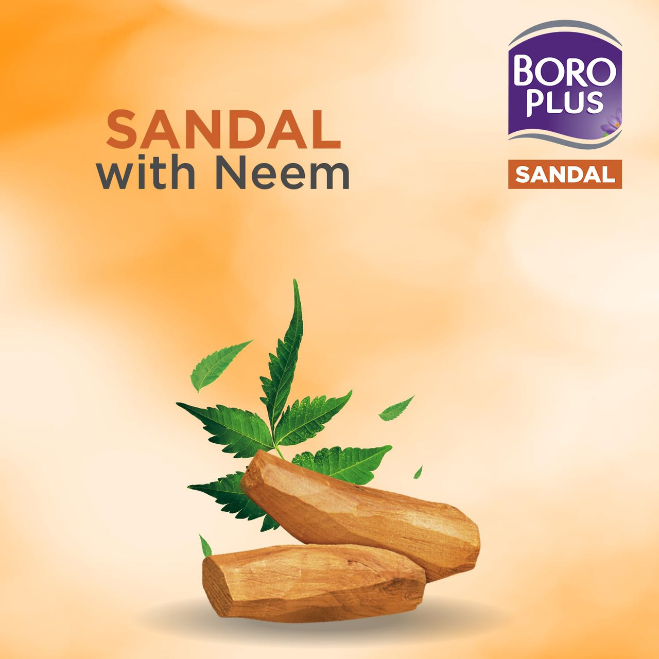 BoroPlus Antiseptic And Moisturising Bathing Sandal Soap With Sandal & Neem | 99.9% Germ And Virus Protection | For Smooth, Soft, Moisturised & Nourished Skin, 125G (Pack Of 4)