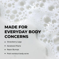 Conscious Chemist® Skin Reset Exfoliating Bodywash | 300ml | 1% Salicylic Acid Shower Gel with Volcanic Sand & Lactic Acid | Exfoliates, Clears Body Acne, Smooths Bumpy Skin | For Keratosis Pilaris & Strawberry Legs | Men & Women, Suitable for All Skin Ty