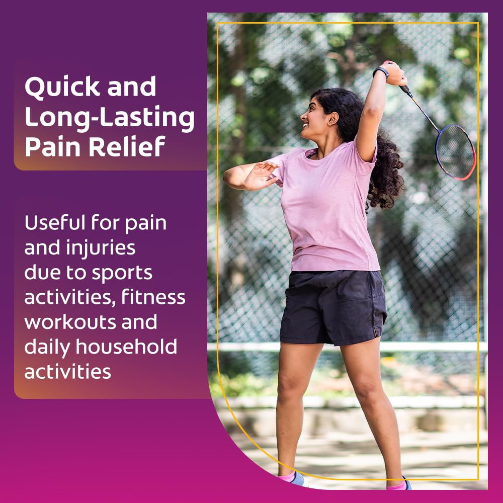 Moov Fast Pain Relief Spray - 50g (Pack of 2) | Suitable for Back Pain, Muscle Pain, Joint Pain, Knee Pain | 100% Ayurvedic Formula | Suitable for Sports & Gym related injuries