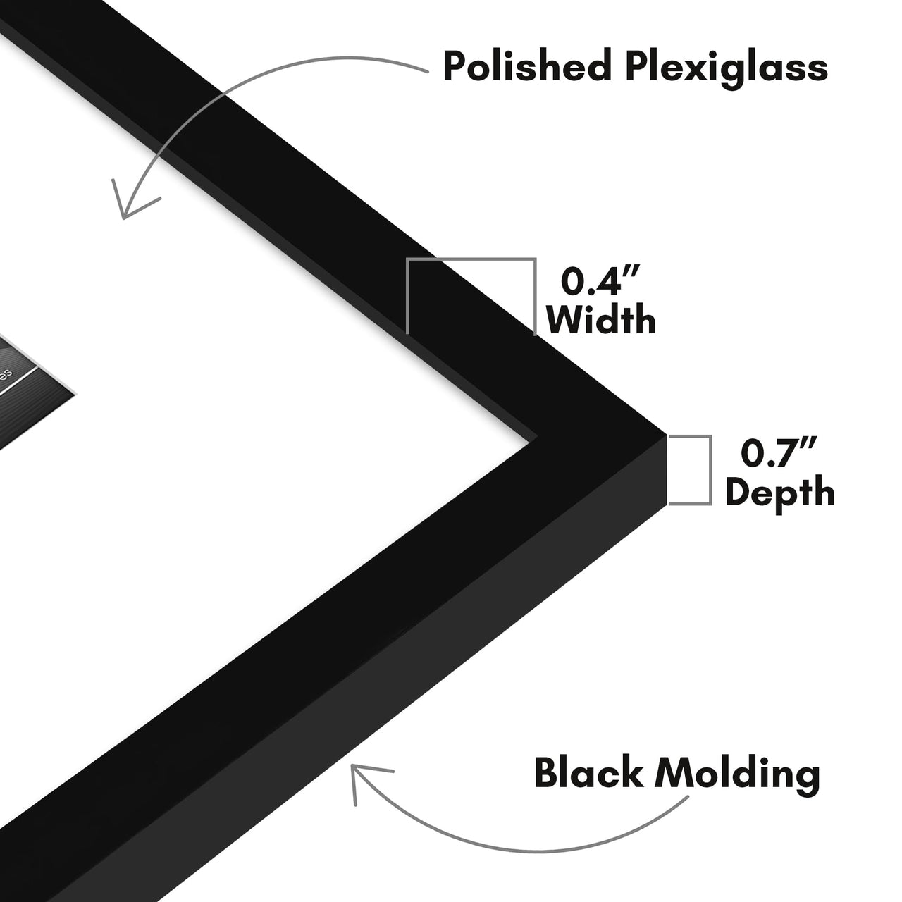 Americanflat 12x16 Picture Frame in Black - Use as 4x6 Picture Frame with Mat or 12x16 Frame Without Mat - Thin Border Photo Frame with Plexiglass Cover - Vertical or Horizontal Wall Display 12x16 - (4x6 With Mat) 1 Pack