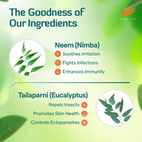 Himalaya Erina EP Shampoo for Dogs and Cats| Anti-Tick and Flea Formula with Natural Ingredients for Healthy Skin and Coat | 450 ml